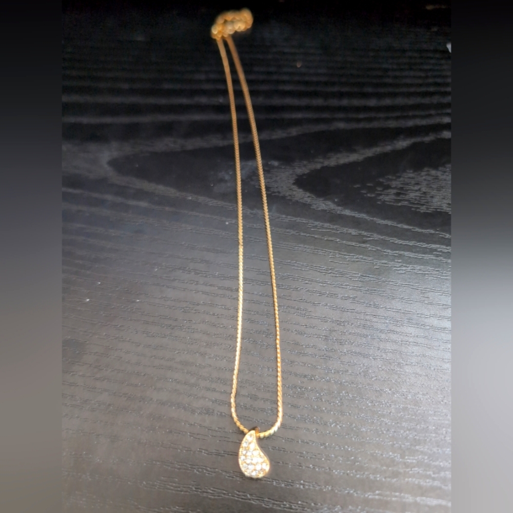 Authentic Christian Dior Teardrop Necklace Normally Priced@$275 Price Is Firm